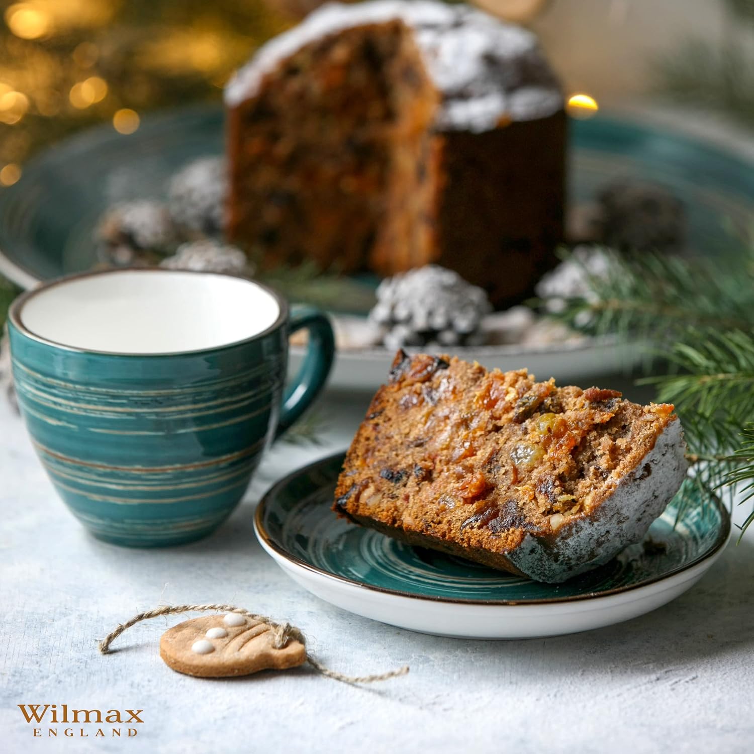 Wilmax Untertasse 15 cm Grün Porzellan
