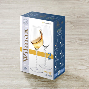 Wilmax Weinglas 600 ml Kristallglas Transparent 2er Set WL-888101/2C