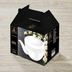 Wilmax Teekanne 900 ml Weiß Porzellan WL-880110/1C
