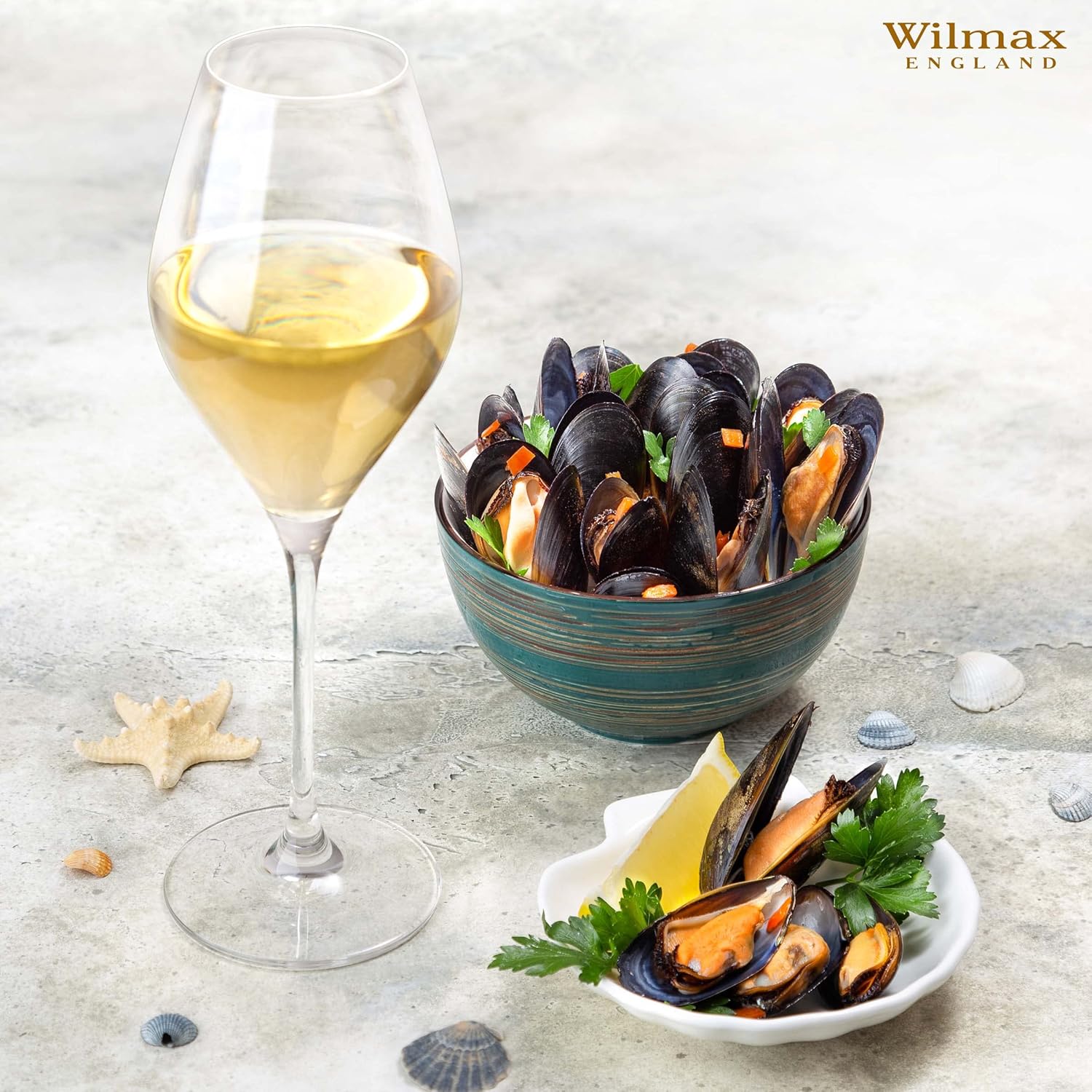 Wilmax Weinglas konisch 440 ml Kristallglas Transparent 2er Set WL-888045/2C