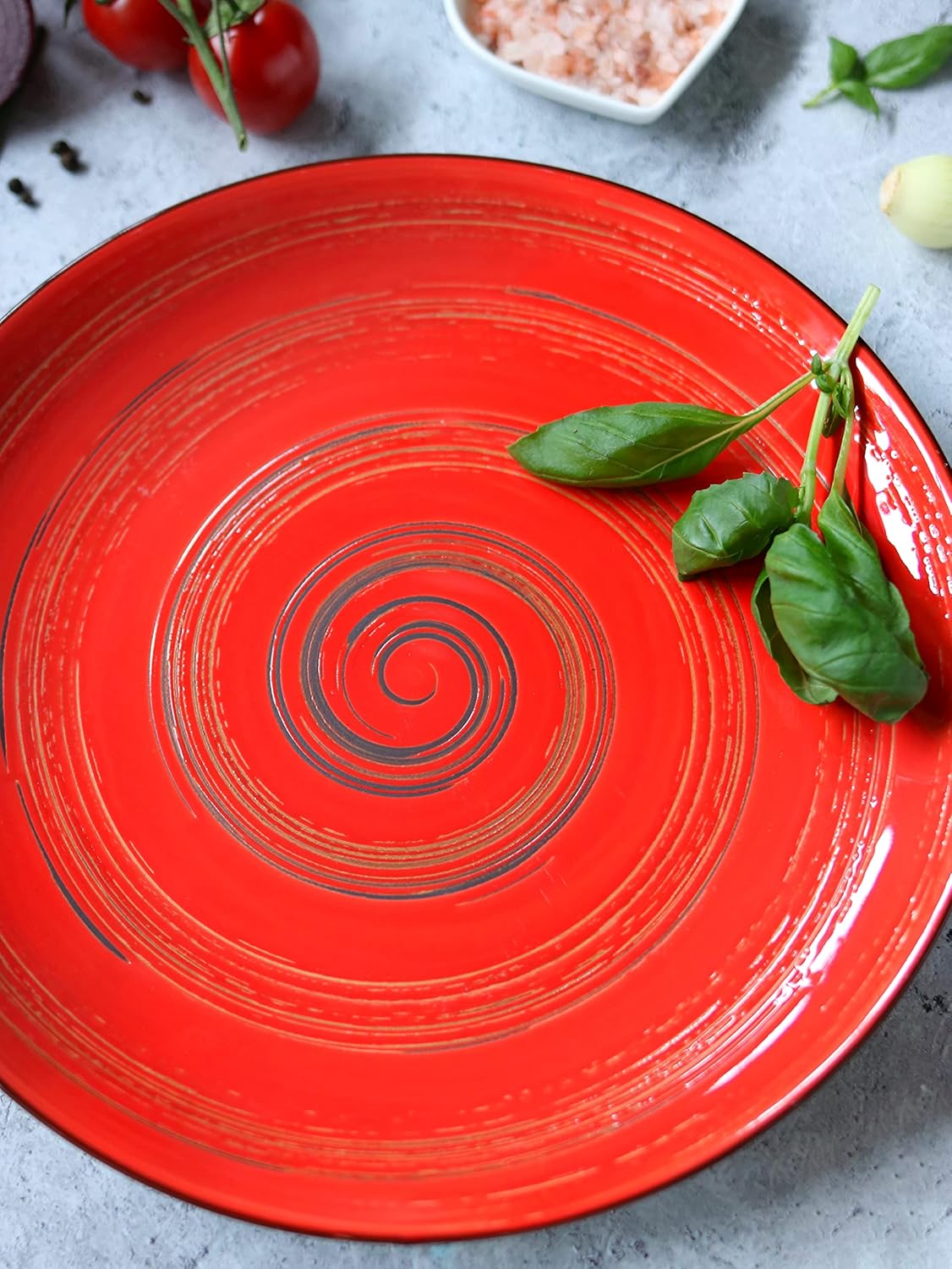 Wilmax Teller 20 cm Rot Porzellan 6er Set WL-669212/A6
