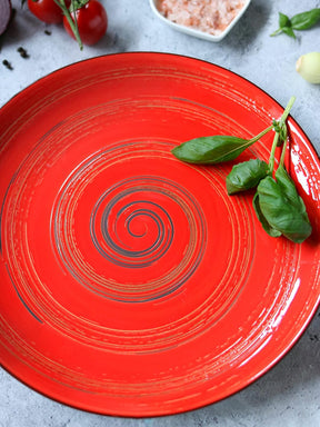 Wilmax Teller 20 cm Rot Porzellan 6er Set WL-669212/A6