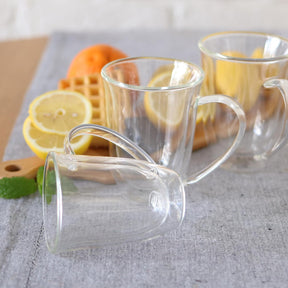 Wilmax Doppelwandige Tasse 400 ml Borosilikatglas 2er Set WL-888727/A2