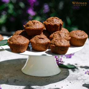 Wilmax Kuchenständer 25 cm Porzellan Weiß WL-996128/A