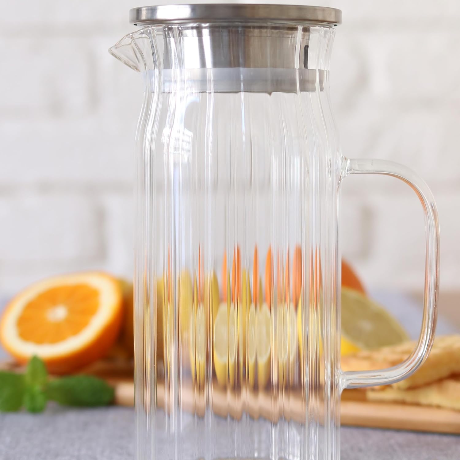 Wilmax Karaffe mit 6 Gläsern Glas Set WL-888220/A-888625/A6