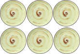 Wilmax Teller 20 cm Pistazie Porzellan 6er Set WL-669112/A6