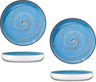 Wilmax Teller 23 cm Blau Porzellan 2er Set WL-669619/A2