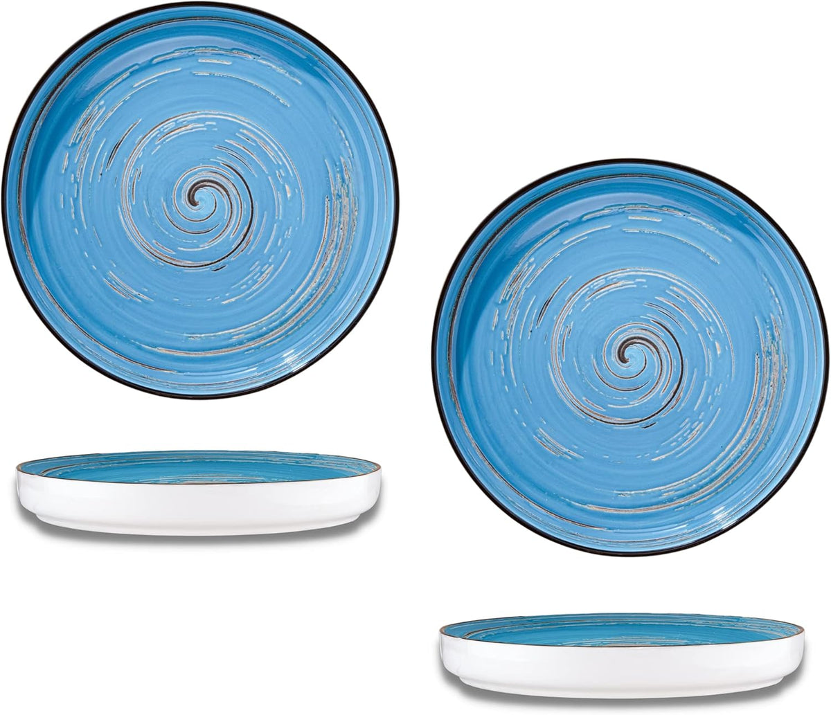 Wilmax Teller 23 cm Blau Porzellan 2er Set WL-669619/A2
