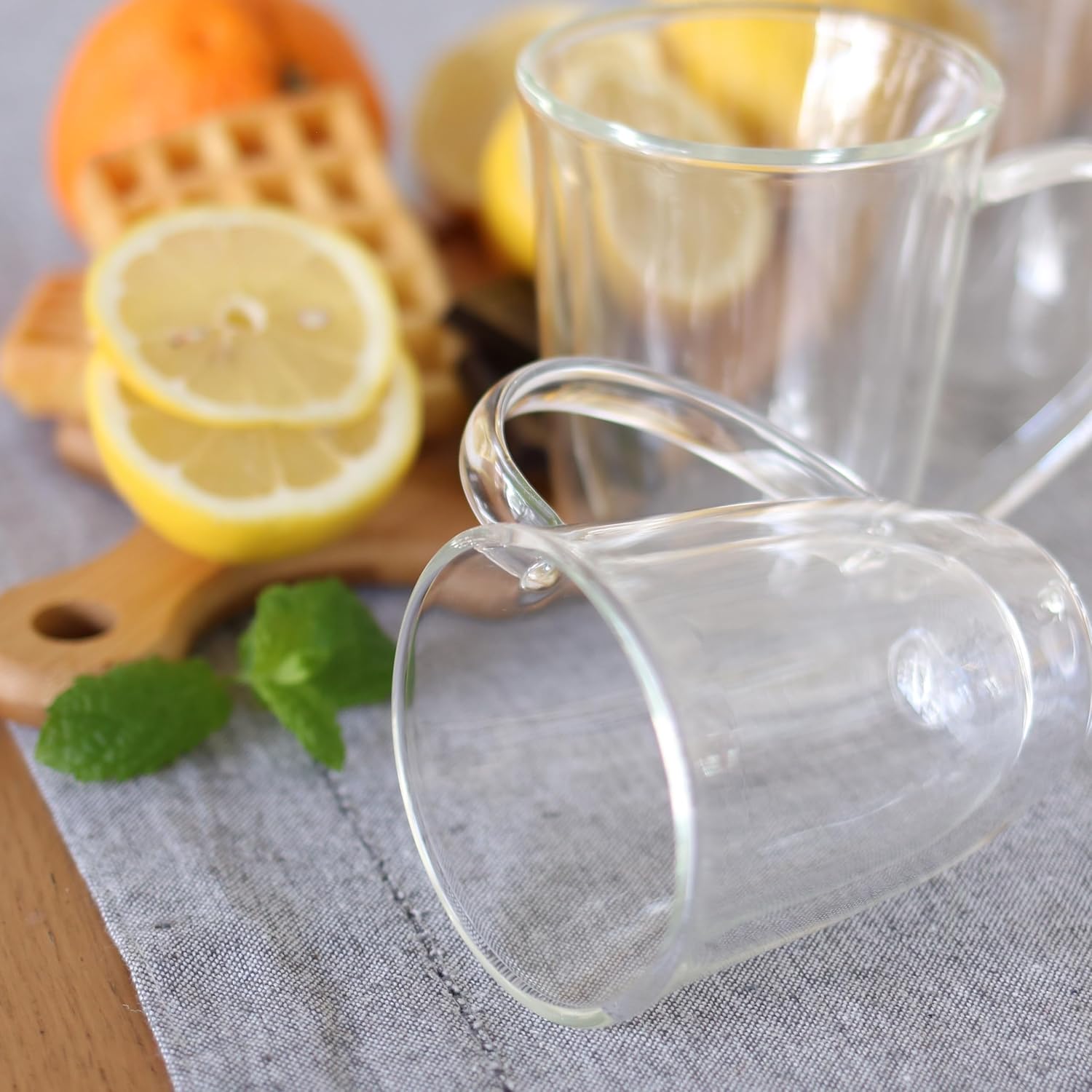 Wilmax Doppelwandige Tasse 400 ml Borosilikatglas 2er Set WL-888727/A2