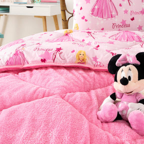 Lux Anti-Allergic Princess Patterned Child-Single Europäische Größe Double-Sided Quilt 135x200 cm