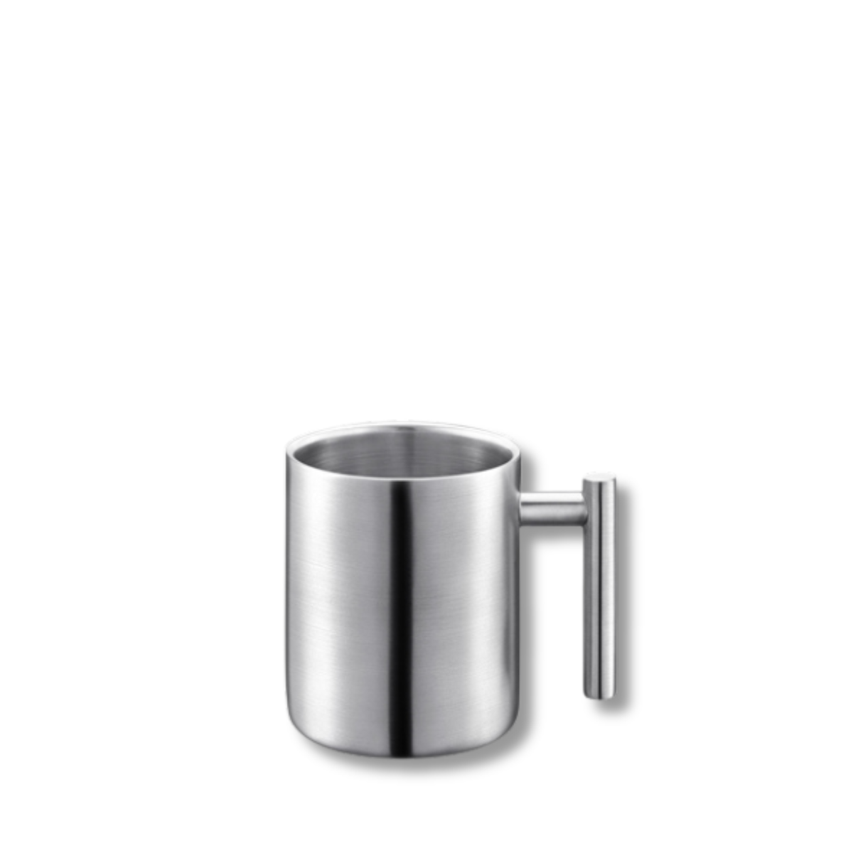 Wilmax Doppelwand Becher 350 ml Edelstahl Silber WL-517610115/A
