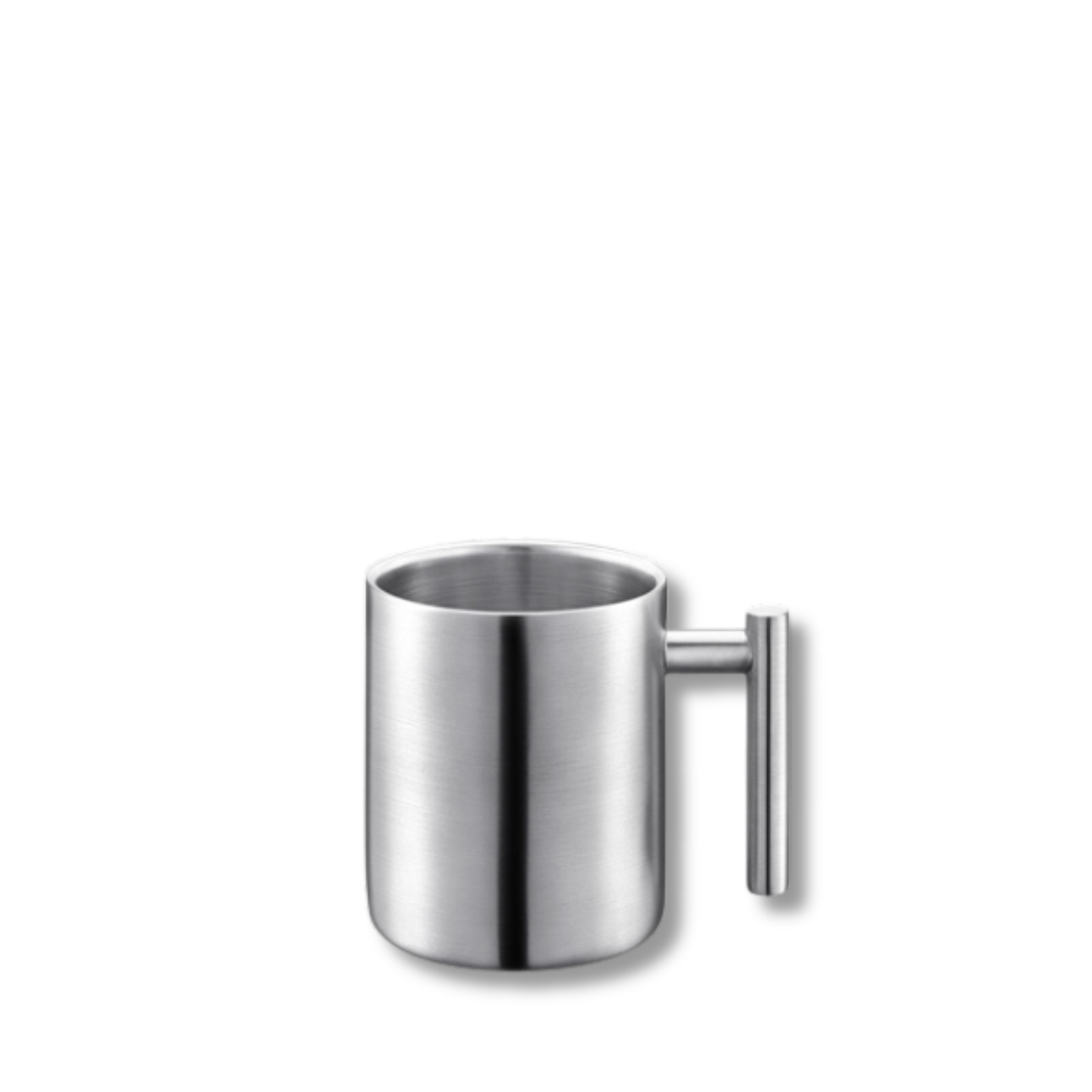 Wilmax Doppelwand Becher 350 ml Edelstahl Silber WL-517610115/A