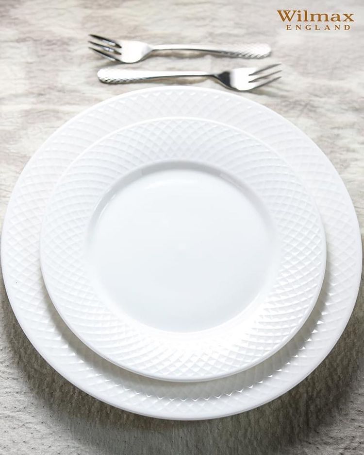 Wilmax Servierplatte rund 30,5 cm Weiß Porzellan WL-880118/1C