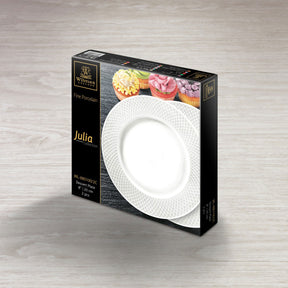 Wilmax Dessertteller 20 cm Weiß Porzellan 6er Set WL-880100/6C