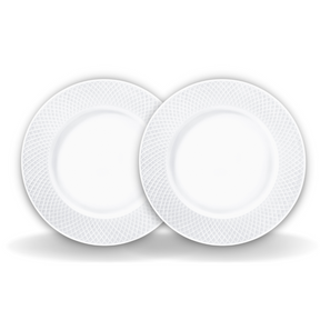 Wilmax Speiseteller 25,5 cm Weiß Porzellan 2er Set WL-880101/2C