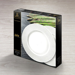 Wilmax Speiseteller 25,5 cm Weiß Porzellan 2er Set WL-880101/2C