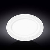 Wilmax Servierplatte oval 35x25 cm Weiß Porzellan Diamond WL-880101117/A