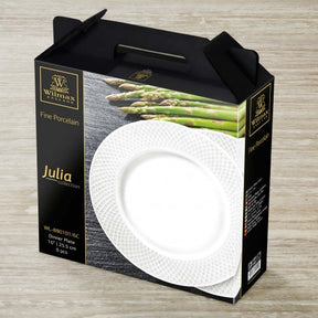 Wilmax Speiseteller 25,5 cm Weiß Porzellan 2er Set WL-880101/2C