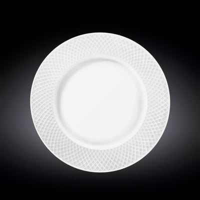 Wilmax Speiseteller 25,5 cm Weiß Porzellan 6er Set