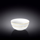 Wilmax Schale 12 cm Weiß Porzellan mit Goldrand WL-880102366/A