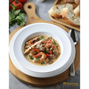 Wilmax Tiefer Teller 22,5 cm Weiß Porzellan WL-880101303/A