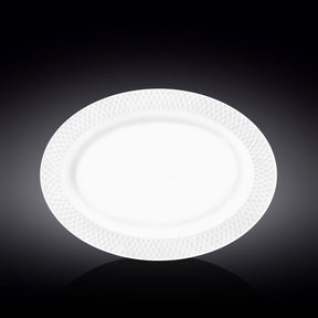 Wilmax Servierplatte oval 35x25 cm Weiß Porzellan WL-880103/1C