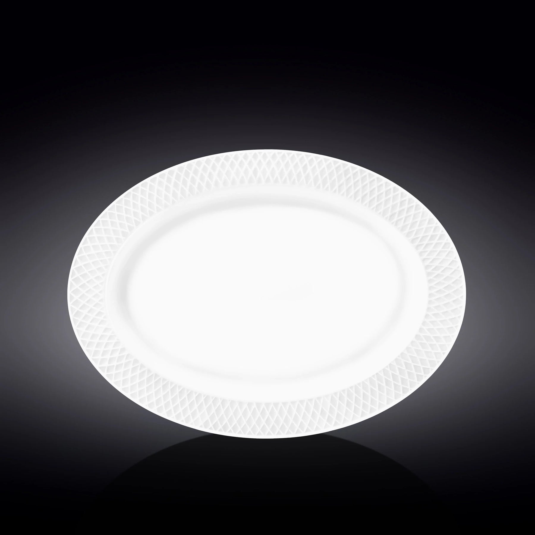 Wilmax Servierplatte oval 35x25 cm Weiß Porzellan WL-880103/A