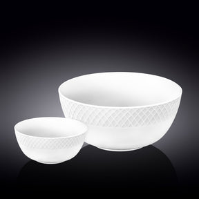 Wilmax Schalen Set 7-teilig Weiß Porzellan WL-880104/7C