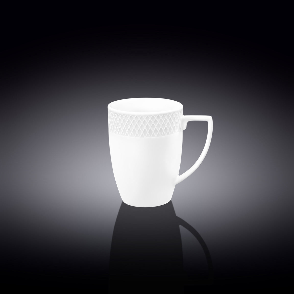 Wilmax Tasse 350 ml Weiß Porzellan 2er Set WL-880108/2C