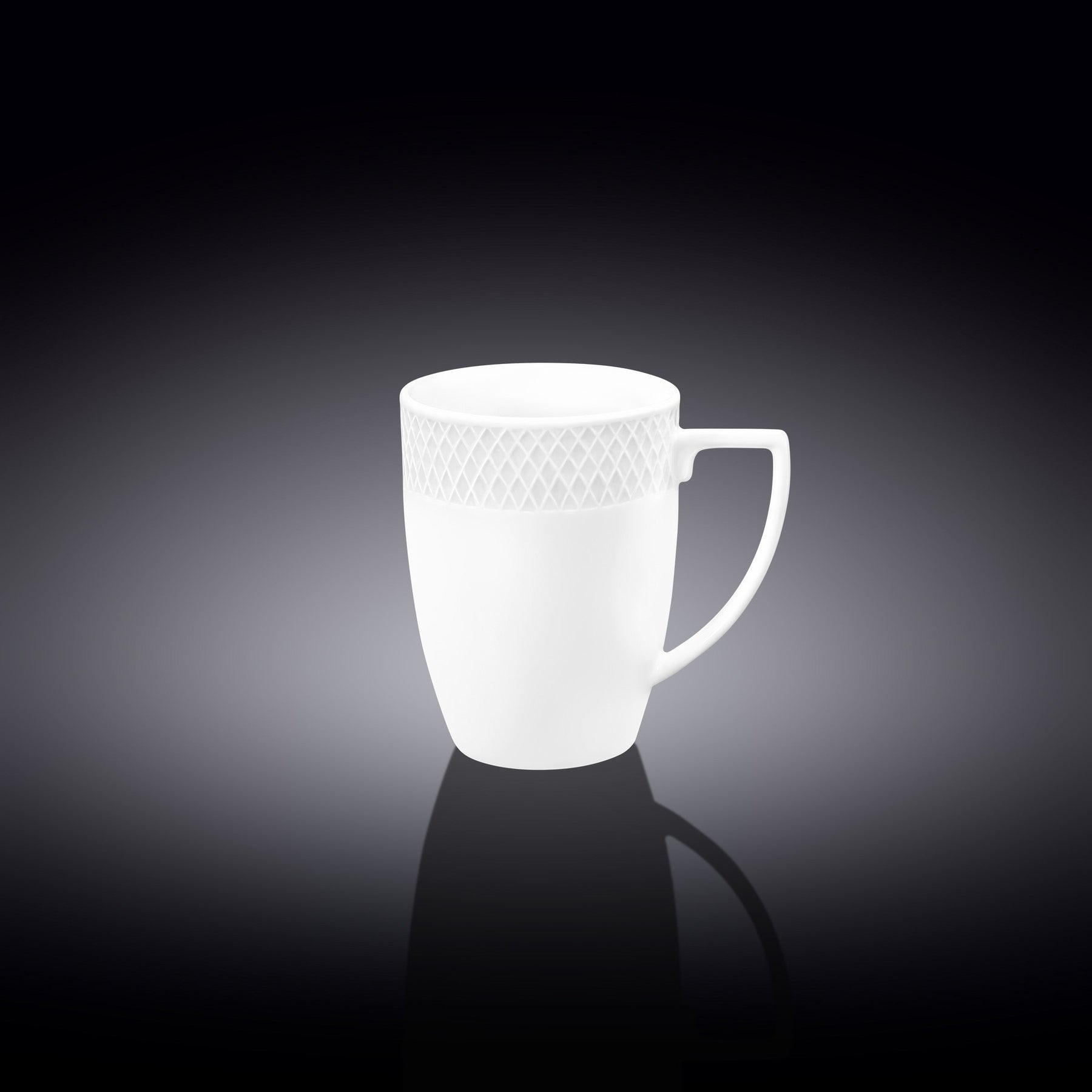 Wilmax Tasse 350 ml Weiß Porzellan 2er Set WL-880108/2C
