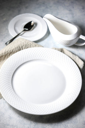 Wilmax Teller 28 cm Weiß Porzellan 2er Set WL-880117/2C