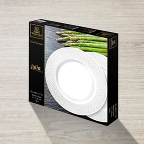 Wilmax Teller 28 cm Weiß Porzellan 2er Set WL-880117/2C