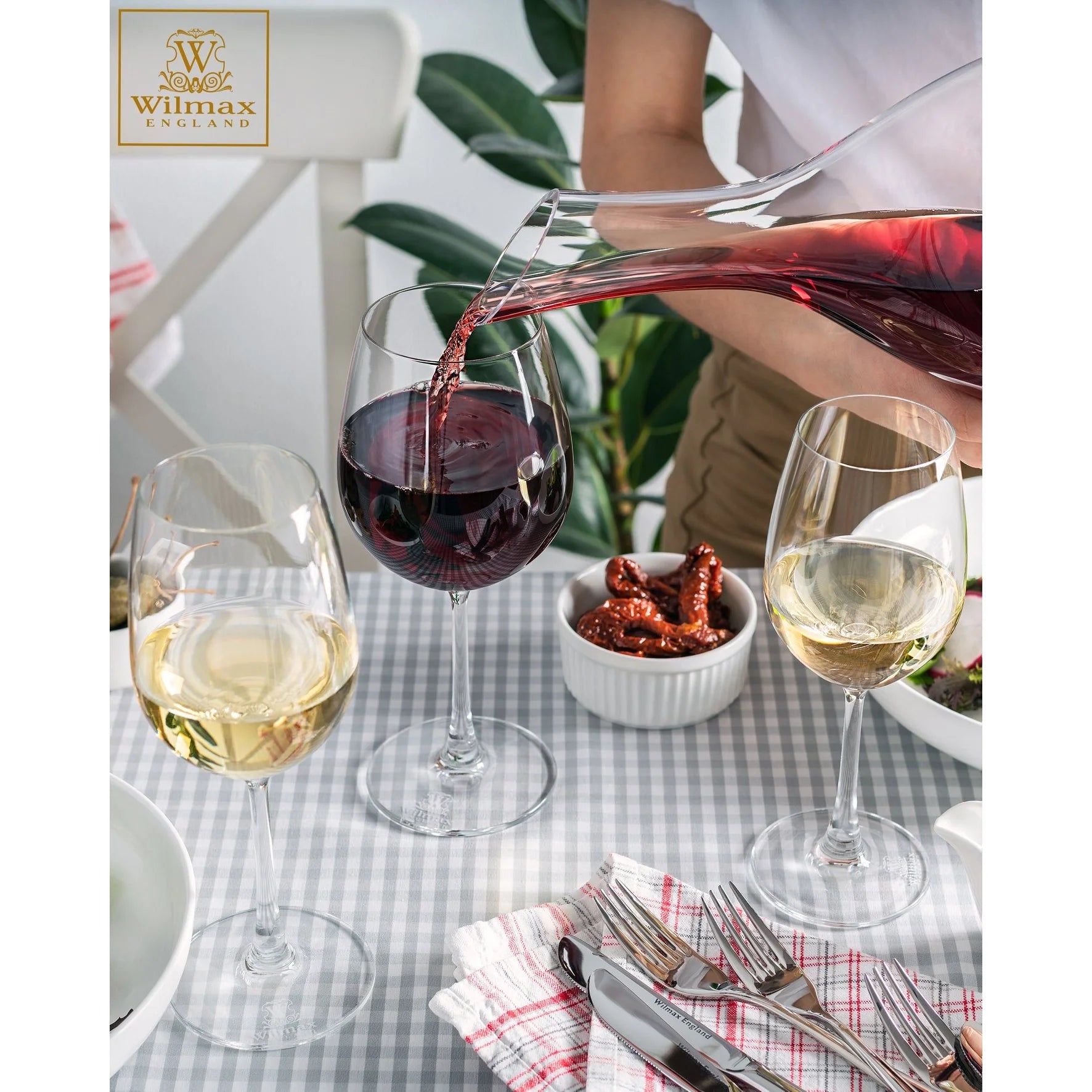 Wilmax Weinglas 600 ml Kristallglas Transparent 6er Set WL-888014/6A