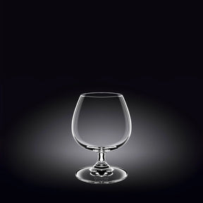 Wilmax Cognacglas 410 ml Kristallglas Transparent 6er Set WL-888025/6A