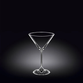 Wilmax Martinigläser 270 ml Kristallglas 6er Set Transparent WL-888030/6A