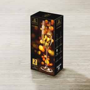 Wilmax Champagnerflöte 260 ml Kristallglas Transparent 2er Set WL-888048/2C