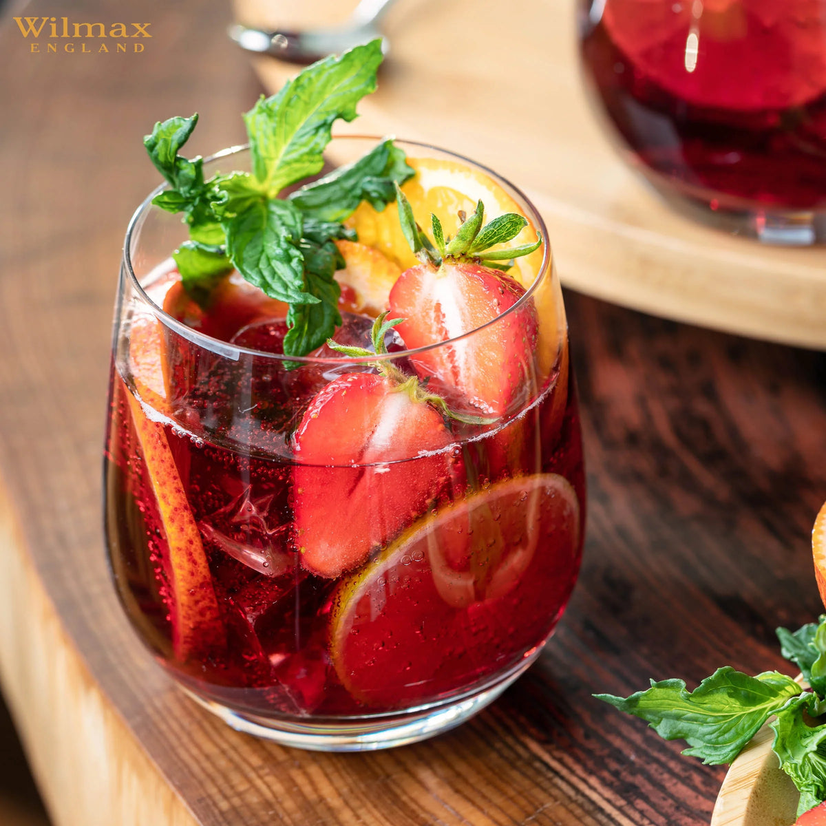 Wilmax Whiskyglas 400 ml Kristallglas Transparent 2er Set WL-888051/2C