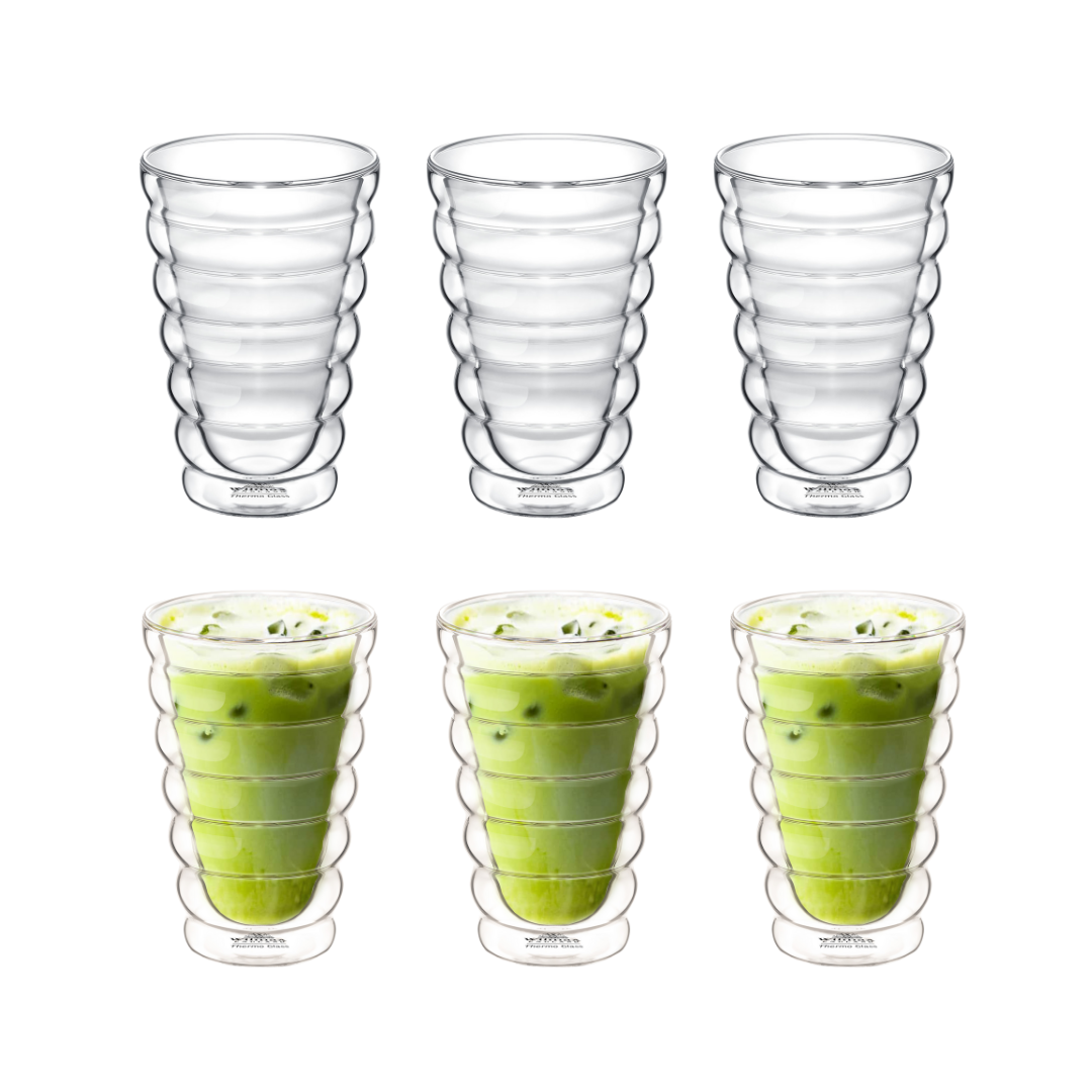 Wilmax Doppelwandiges Thermoglas 250 ml 2er Set WL-888416/A2
