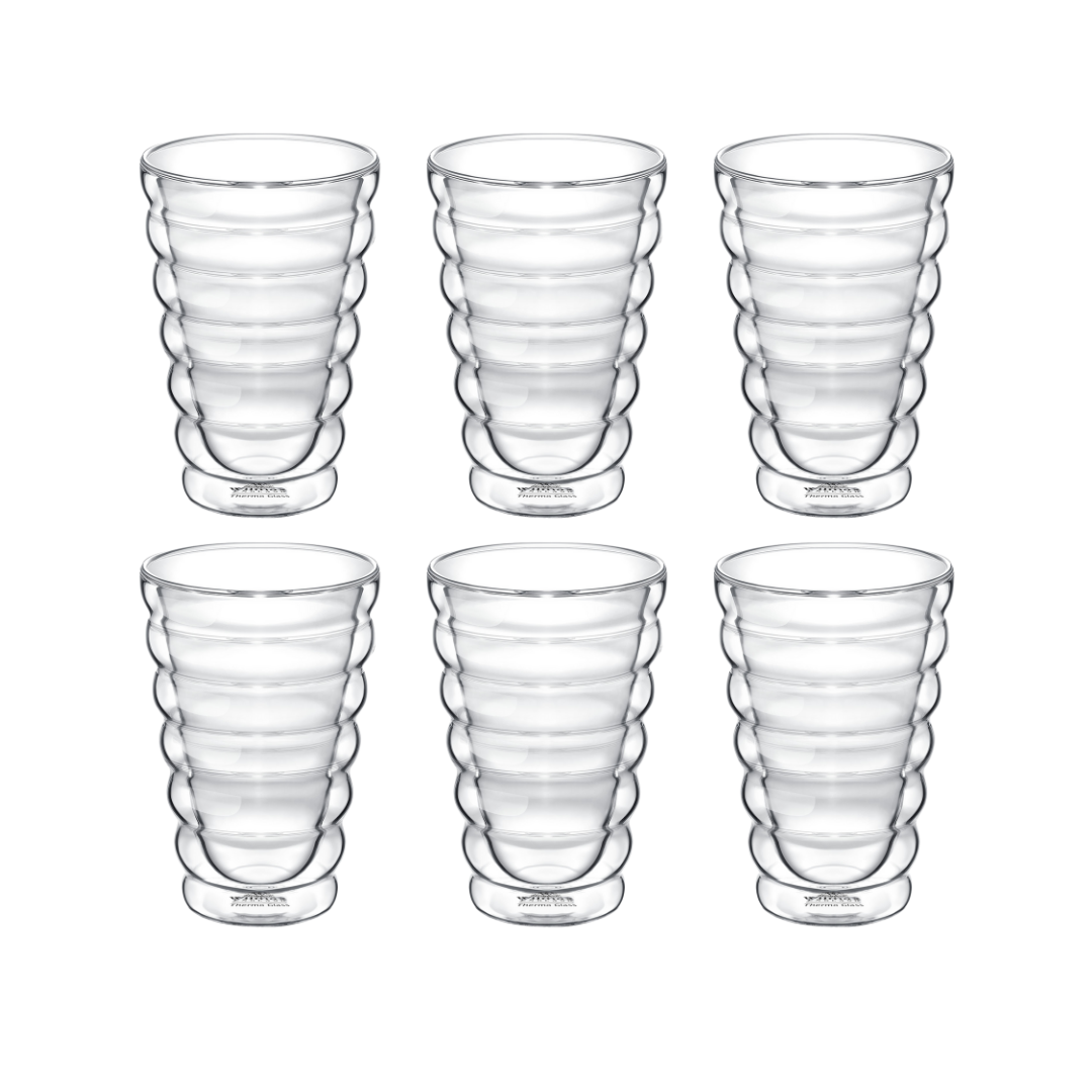 Wilmax Doppelwandiges Thermoglas 250 ml 6er Set WL-888416/A6