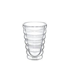 Wilmax Doppelwandiger Thermoglas Becher 250 ml Transparent WL-888416/A