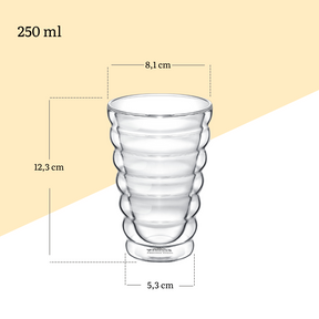 Wilmax Doppelwandiges Thermoglas 250 ml 6er Set WL-888416/A6