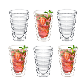 Wilmax Doppelwandiges Thermoglas 300 ml 4er Set WL-888417/A4