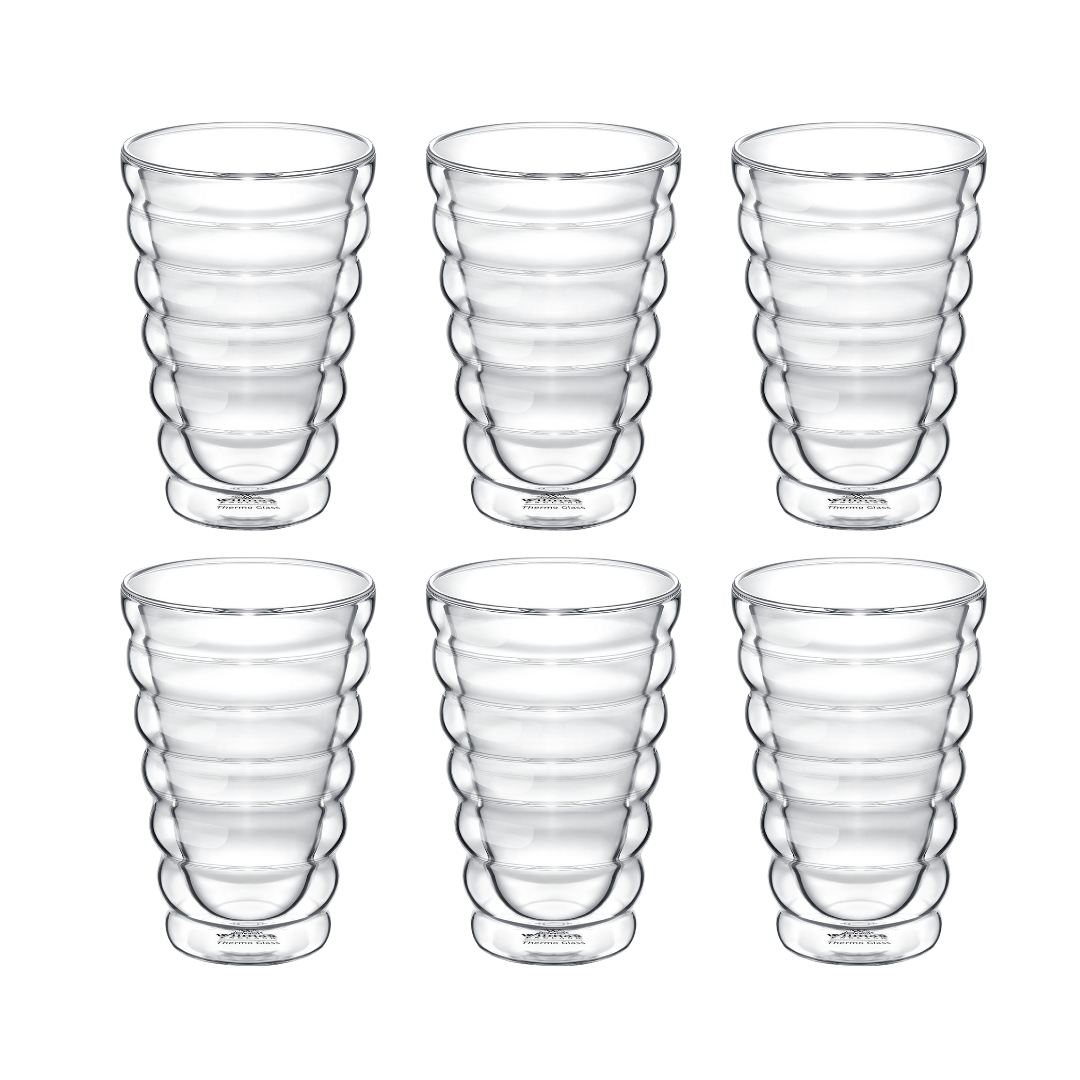Wilmax Doppelwandiges Thermoglas 300 ml 4er Set WL-888417/A4