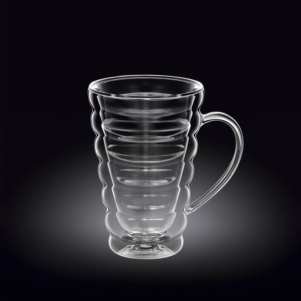 Wilmax Doppelwandiger Thermoglas Becher 300 ml Transparent WL-888424/A