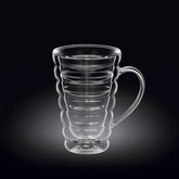 Wilmax Doppelwandiger Thermoglas Becher 300 ml Transparent WL-888424/A