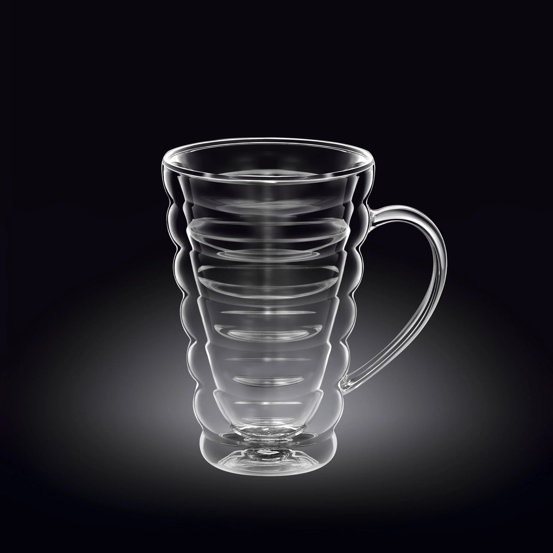 Wilmax Doppelwandiger Thermoglas Becher 300 ml Transparent WL-888424/A