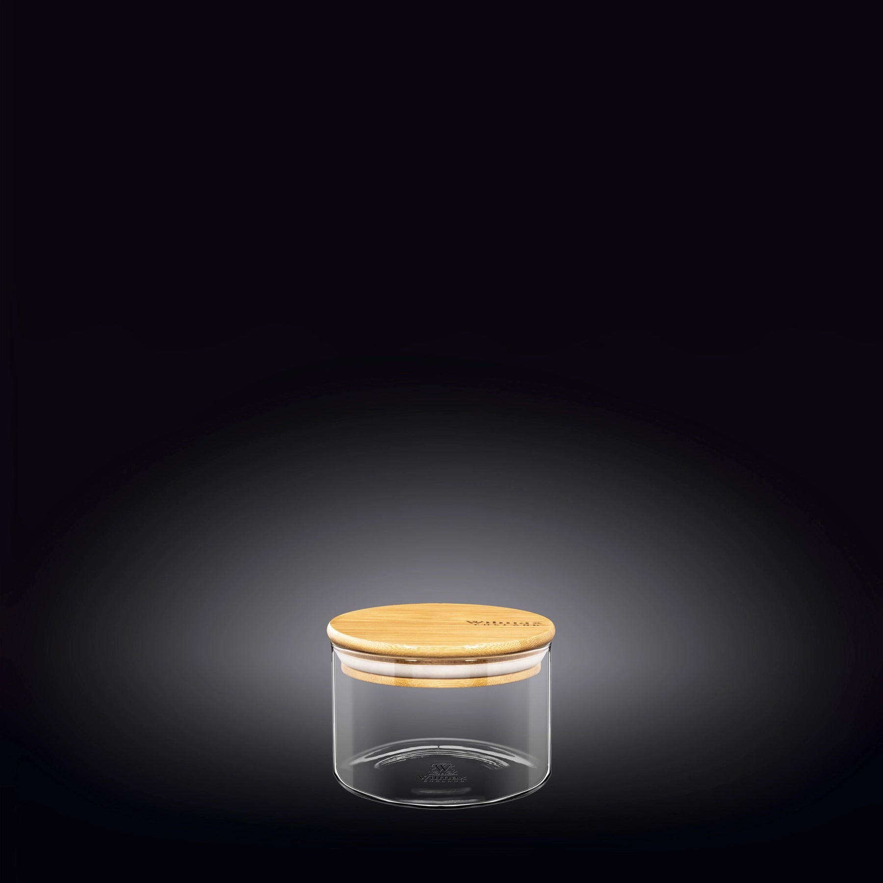 Wilmax Vorratsglas 2000 ml mit Bambusdeckel Transparent WL-888510/A