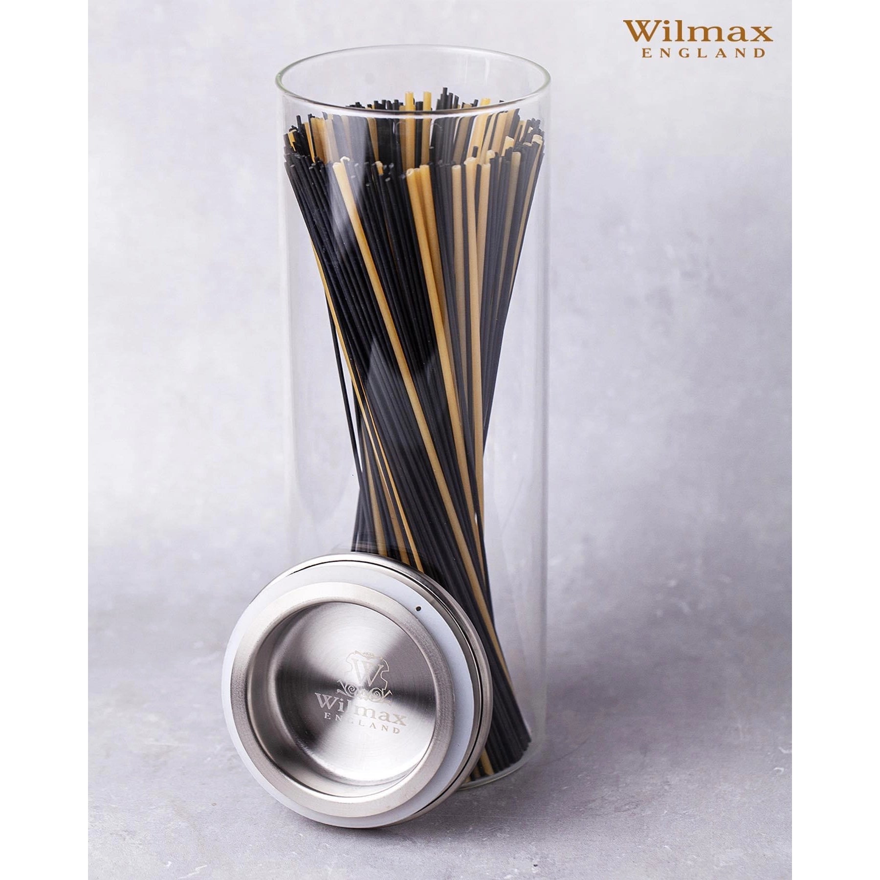Wilmax Vorratsglas mit Metalldeckel – 2000 ml (10 × 30,5 cm)
