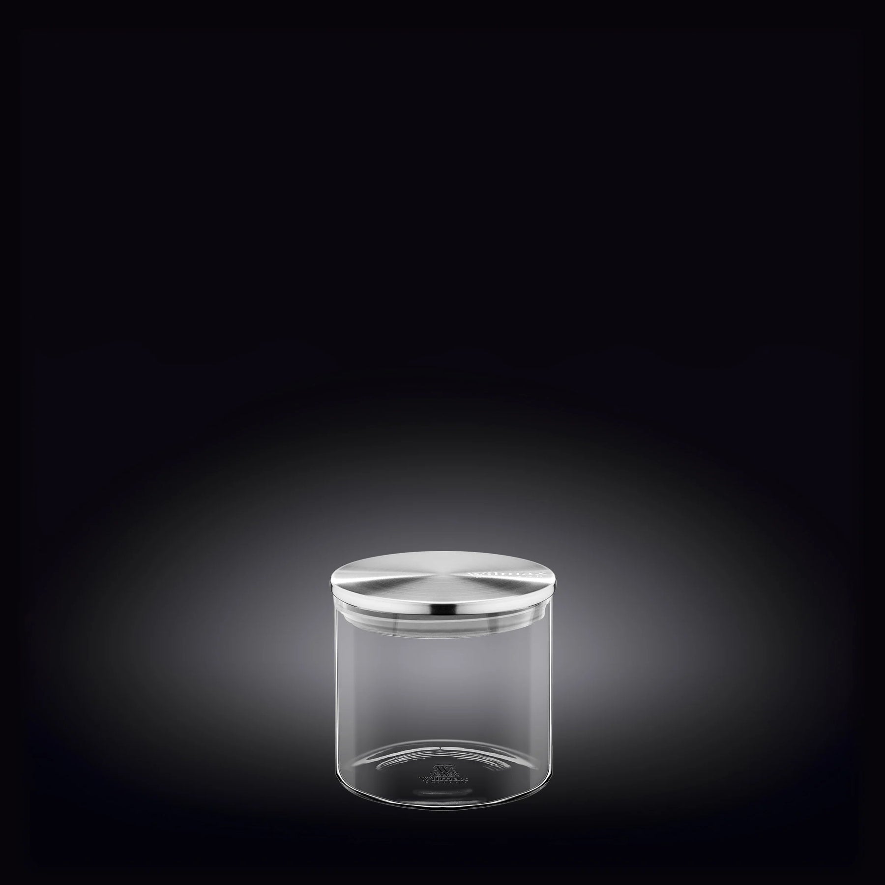 Wilmax Vorratsglas 600 ml mit Edelstahldeckel 3er Set WL-888512/A3