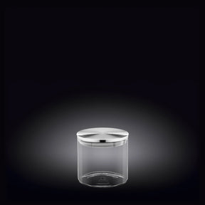 Wilmax Vorratsglas 600 ml mit Edelstahldeckel 3er Set WL-888512/A3